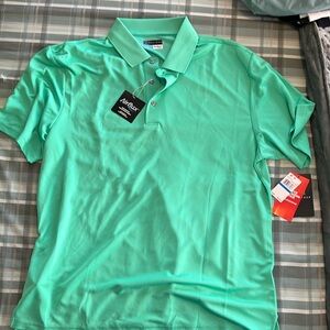 Men's Airflux Solid Mesh Short Sleeve Golf Polo Shirt